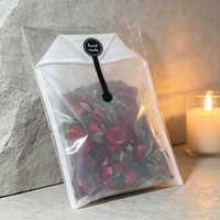 Brinelume Premium Kräuter-Badesalz Geschenkset Geschenkbox mit getrockneten Rosen, Beifuß, Lavendel & Minze im Nylon-Einweichbeutel OEMODM