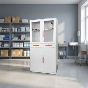 Metal Office <b>Filing</b> Cabinet, Modern Environmentally Friendly Powder Coating, School Hospital Office Storage Cabinet - Product Image 6