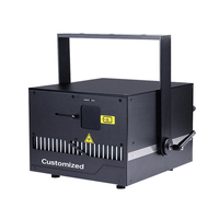 Lampu Panggung Laser RGB Profesional 15W Kontrol DMX512 ILDA 40Kpps Scanner Pendingin TEC untuk Pencahayaan Konser Klub Malam DJ Pesta
