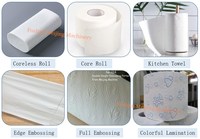 Vollautomatische Toiletten-/Küchenpapier-Produktionslinie Punkt-zu-Punkt Handtuch- und Taschentuch-Schneide- und Verpackungsmaschine