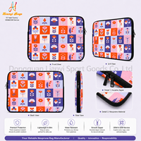 Housse d'ordinateur portable en néoprène personnalisée avec motif floral, sac intérieur pour ordinateur portable, étui promotionnel en néoprène pour ordinateur portable
