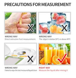 เครื่องวัดน้ำตาลในผลไม้แบบดิจิตอลความแม่นยำสูงเครื่องวัดค่าความหวานแม่นยำสำหรับอาหารและน้ำตาลอุปกรณ์ทดสอบ - Product Image 4
