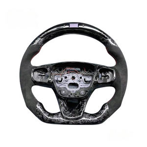 Volant Personnalisé en Fibre de Carbone Forgé Rouge pour Ford Focus MK4 MK8 <span class=keywords><strong>Fiesta</strong></span> ST <span class=keywords><strong>MK7</strong></span> <span class=keywords><strong>MK7</strong></span>.5 2009-2017 - Product Image 4