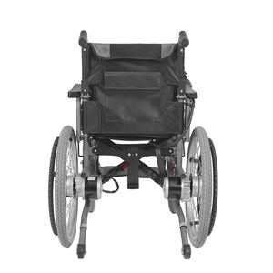Silla de ruedas eléctrica plegable de <span class=keywords><strong>22</strong></span> pulgadas, equipo de rehabilitación manual de doble propósito - Product Image 2