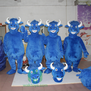 Disfraz personalizado de toro azul para adulto, traje de Mascota de talla grande a la venta, servicio OEM - Product Image 4