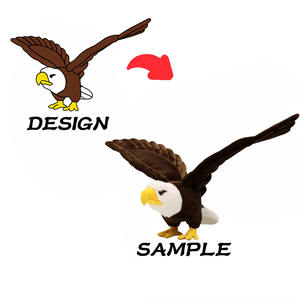 Majestueus realistisch adelaar knuffeldier, ultra zacht, veilige vulling, perfect cadeau voor jongens, collectie, decoratie, promotioneel artikel, OEM op maat - Product Image 1