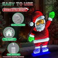 Nouvelle Décoration de Noël 2026 : Lumière LED Miroir Infini, Miroir Abysse 3D, Enseigne Néon Personnalisée Père Noël pour Vente en Gros Festive
