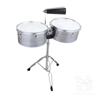 Support de batterie de timbales 13 14 pouces, cloche de vache dorée en aluminium portable
