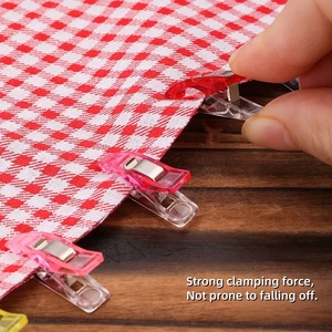 Chất lượng cao 50 Mini Wonder <span class=keywords><strong>Clips</strong></span> cho Quilting Craft trong suốt mùa xuân chất kết dính may <span class=keywords><strong>Clips</strong></span> cho Vải May Vá ràng buộc thủ công mỹ nghệ - Product Image 2