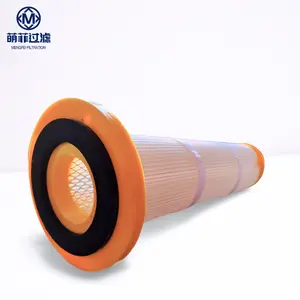 Mfiltration Wholesale Industrial Customized Air Collector Yellow PU Dust Filter Element