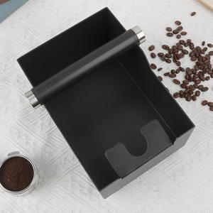 Weike - Contenedor de Posos de Café Cuadrado Compacto Estilo Rústico, Pequeño Contenedor de Posos de Café para Cocina, Duradero y Profesional para Espresso - Product Image 3