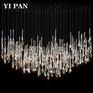 Lampadario di Design Unico e Lussuoso, Lampada a Sospensione Moderna, Lampadario di Lusso in Vetro con LED - Product Image 2