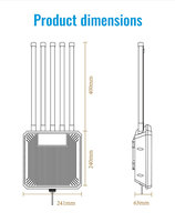Punto de Acceso WiFi6 para Exteriores AX3000, Resistente al Agua IP67, Alimentado por PoE, Extensor WiFi de Largo Alcance de 500M, Compatible con Starlink de Doble Banda
