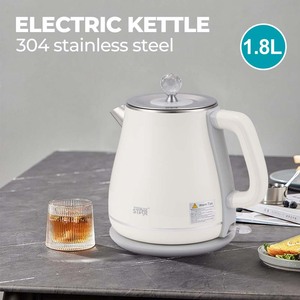 Winningstar Cross-Border Dedicated 1.8L 304 Stainless Steel Inner Liner Double Gold <b>Temperature</b> <b>Control</b> Beige Electric <b>Kettle</b> - Product Image 2