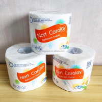 Vente en gros de papier toilette en vrac pas cher haute qualité papier toilette écologique personnalisé 2/3/4 plis
