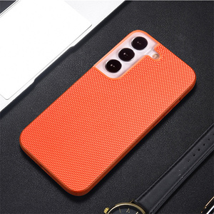 Custodia in Nylon intrecciato 3D per <span class=keywords><strong>Samsung</strong></span> Galaxy S23 S22 S21 Plus Ultra <span class=keywords><strong>S20</strong></span> <span class=keywords><strong>FE</strong></span> S10 nota custodia protettiva in tessuto traspirante con bordo morbido Funda - Product Image 4