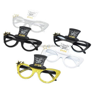 Occhiali da Festa <span class=keywords><strong>HLC</strong></span> OEM 2026 Oro e Nero Leggeri a Forma di Stella e Cuore con Glitter per Celebrazioni Natalizie - Product Image 5