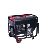 Generador de Soldadura Diésel Silencioso de 7.5kW con Certificación CE, Soldadura MMA de 230A, 1 Fase, 220V, 12V CC, Arranque Eléctrico, Sistema de Enfriamiento por Aire