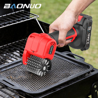 Brosse électrique sans fil pour barbecue Amz Hot, brosse LED en acier inoxydable, brosse rotative rechargeable, outil de nettoyage de grille de barbecue
