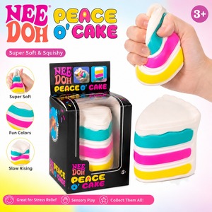 New Arrivals ZZN <b>Cat</b> Pattern Eco-Friendly Cute Soft <b>Squishy</b> Toys Squeeze Sensory Fidget Toy Slow Rise Pinch Cake Squishies - Product Image 1