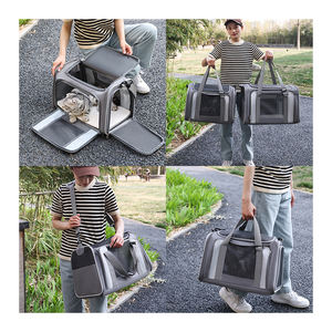 Tas anjing kucing pembawa untuk anjing kucing kecil sedang tas perjalanan anjing tas pembawa anjing keluar diakui penerbangan - Product Image 6