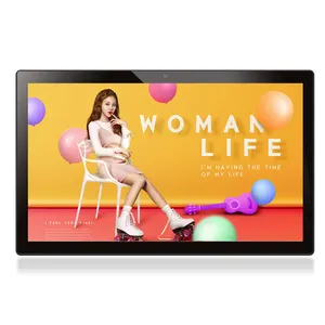 55英寸液晶数字西格广告屏幕，适用于墙壁安卓无线高清多媒体接口壁挂式触摸屏电视数字菜单板