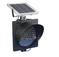 300mm Jaune Clignotant à Énergie Solaire LED Avertissant le Feu de Circulation Solaire