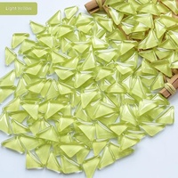 Mosaïque DIY : Tuiles triangulaires vitrifiées faites à la main, pierres de verre colorées, matériaux de patchwork pour enfants, décoration intérieure, rentrée scolaire, style chinois