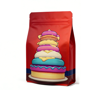 Custom <b>Laminated</b> 3.5g 14g 28g BOPP/VMPET/PE Baby Food Milk Stand-Up <b>Pouches</b> with Child-Resistant Zippers Odor-Proof Matte Finish - Product Image 2