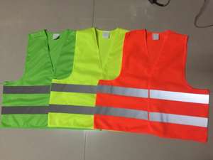البوليستر الأصفر DDP الطريق 120gsm سترة السلامة سترة عاكسة صدرية عاكس سترة عاكسة مع شرائط عاكسة - Product Image 4