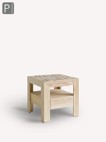 Sofia Mg12 table de chevet design italien tabouret carré créatif tabouret de dressing table de chevet style Wabi Sabi