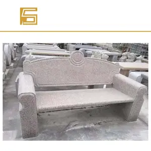 Outdoor garden natural stone benches park stone granite chair