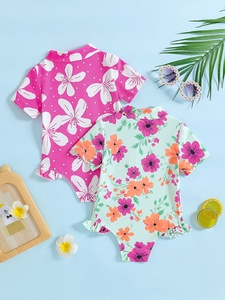 En stock <span class=keywords><strong>Combinaison</strong></span> pour bébé fille, col montant, motif floral, spandex, polyester, <span class=keywords><strong>combinaison</strong></span> à volants, ensemble deux pièces, <span class=keywords><strong>maillot</strong></span> <span class=keywords><strong>de</strong></span> <span class=keywords><strong>bain</strong></span> - Product Image 2