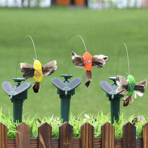 Poder Vibração Dança Fly Fluttering Pássaro para Jardim Quintal Decor Estaca Fluttering Solar Hummingbird - Product Image 2