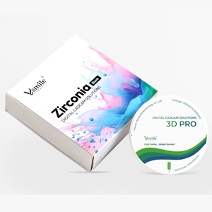 Bloc de zircone multicouche Vsmile HappyZir 3D Pro 10 mm compatible avec le système de fraisage <span class=keywords><strong>CAD</strong></span>/CAM Amann Girrbach, matériau céramique dentaire - Product Image 6