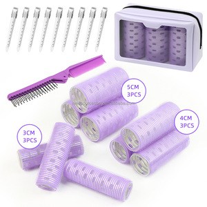 Hot Bán Nhựa Tóc Con Lăn Thiết Lập Móc Vòng Băng Velcroes Con Lăn Tóc Clip Lược Thiết Lập Tóc Curler Công Cụ - Product Image 6