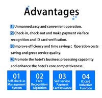 32 Zoll Hotel Selbstbedienungs-Check-in-Kiosk mit Zimmerkarten-Ausgabe Passport-Scanner Touchscreen Check-Out-Terminal OEM