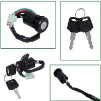 Interrupteur d'allumage 4 broches pour moto, pour 49cc 50cc 70cc 90cc 110cc 150cc 200cc 250cc ATV Part Dirt Pit Bike