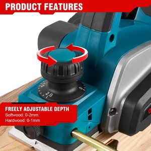 <span class=keywords><strong>Raboteuse</strong></span> électrique sans fil ONEVAN 30000 tr/min, outil de découpe de meubles DIY, outil de travail du bois, batterie 3.0Ah, 2 vitesses - Product Image 2