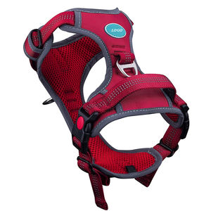 Arnés de Perro Ajustable y Reversible de Nailon Reflectante, Sin Tirones, Personalizado, para Verano, Conjunto de Arnés y Correa para Perros Grandes - Product Image 1