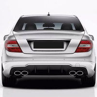 Diffuseur arrière noir authentique C63 modifié en Chine pour Mercedes Benz Classe C W204 2007-2014 Diffuseur sport