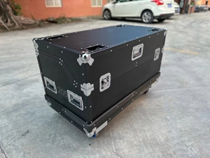 Cassa in alluminio a cremagliera con miscelatore obliquo in alluminio da strada cassa da mosca Cabinet in alluminio con ruote 4 pz - Product Image 5