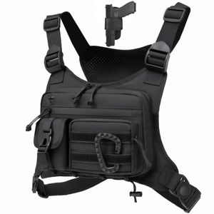 Tactical <b>Vest</b> Bag Outdoor Chest Bag for Men and <b>Women</b> <b>Running</b> Cycling Chest Pack Rig for Sports and Workouts - Product Image 1
