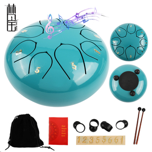 Bán Buôn 6 Polegadas Thép Vòng Lưỡi Trống Tay Bộ Gõ Nhạc Cụ Yoga Đồng Hành Kim Loại Xây Dựng - Product Image 1