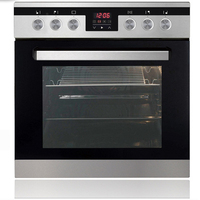Four à pizza électrique multifonctionnel noir 60L/80L OEM au meilleur prix pour usage domestique, four à micro-ondes intégré