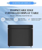Écran LED portable en promotion, taille personnalisée, cabine DJ avec table LED, écran pour scène et bar, panneaux LED stylés