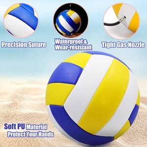 CZFIT - Balón de Voleibol de PVC Suave de Tamaño Oficial 5 para Interiores y Exteriores, Balón de Voleibol de Playa Más Grueso para Niñas y Niños - Product Image 3
