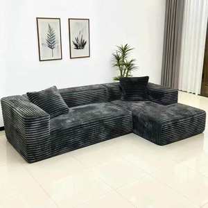 Sofá Cama Gigante Moderno de Espuma Viscoelástica Comprimida al Vacío, Estilo Modular para Sala de Estar y Dormitorio, Tapicería de Tela para Hoteles - Product Image 3