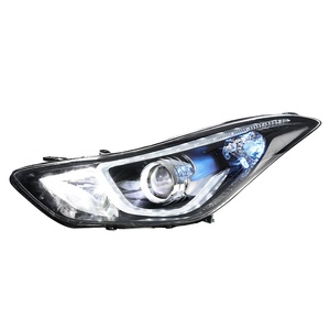 For Avante 12-16 12V High-end <b>LED</b> <b>Headlight</b> Assembly Modification With Daytime Running Light Flowing Turn Signal Lens High-end L - Product Image 4
