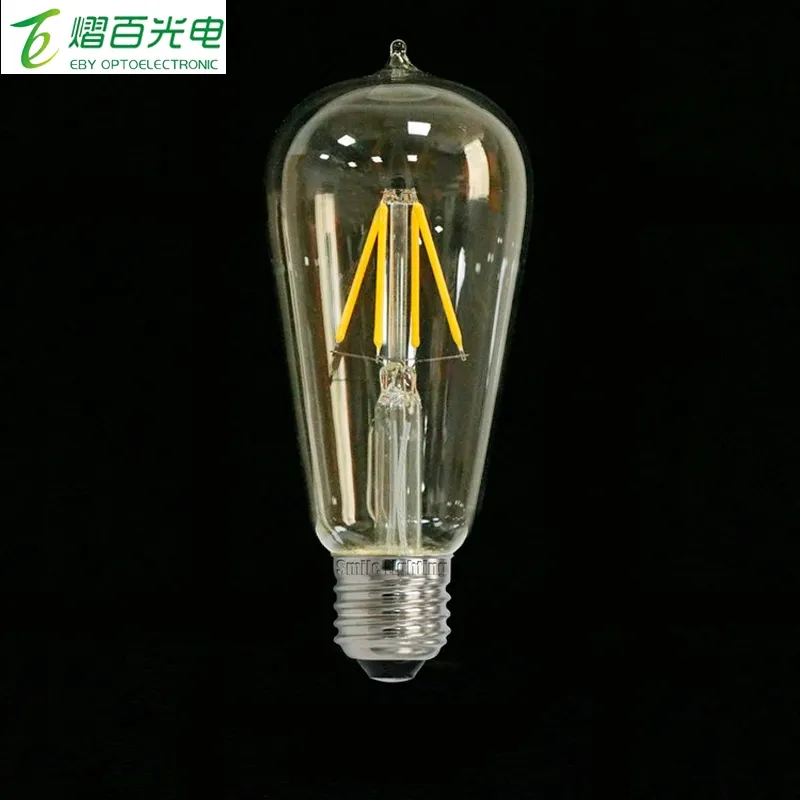 ST58 LED Edison Glühbirne E27 220V Vintage LED Filament Warmweiß Glühbirne
